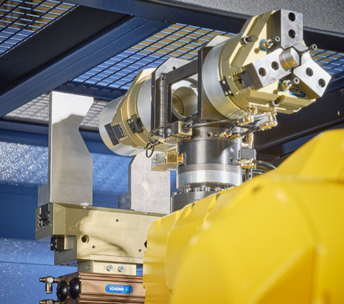 Optional part turnover station.